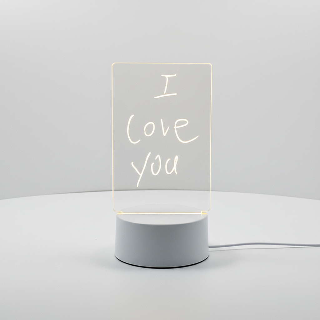 Acrylic Memo Board - Clear Transparent Design