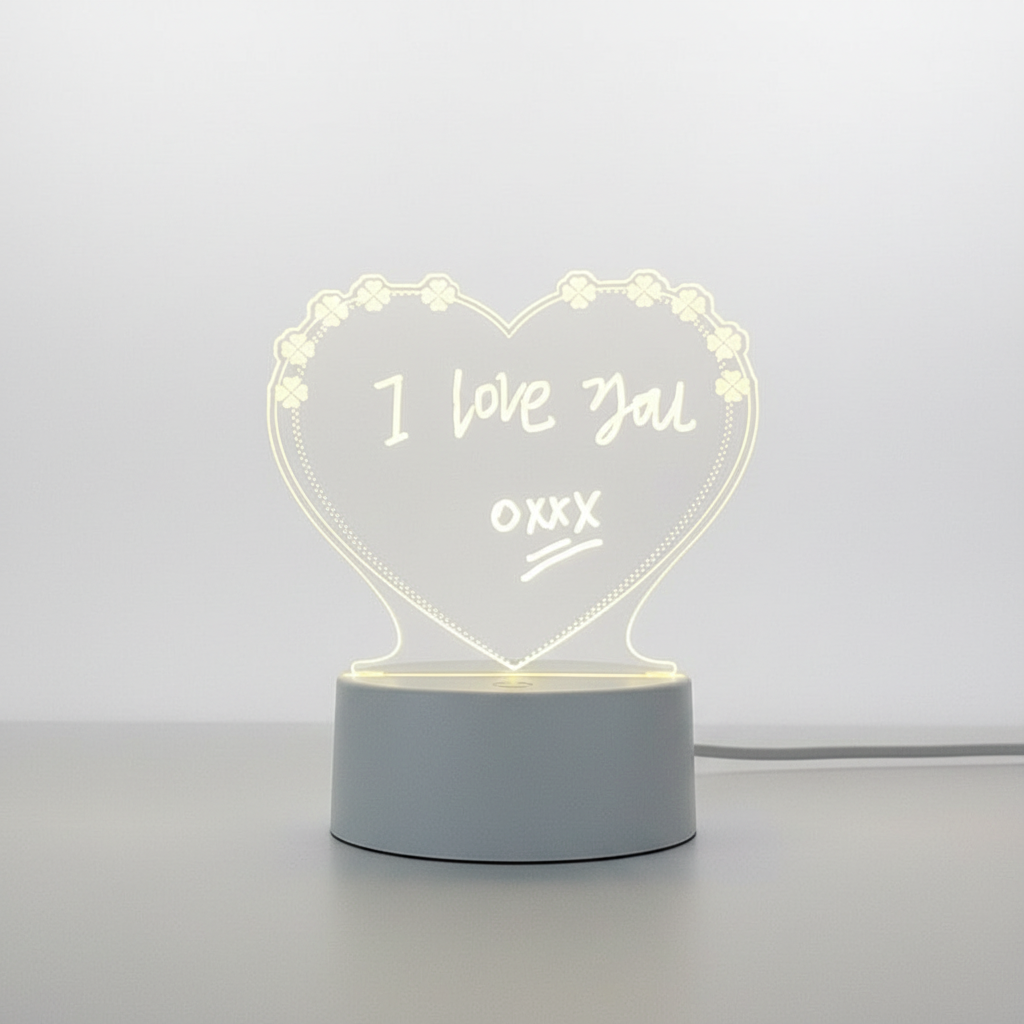 Acrylic Memo Board - Clear Transparent Design