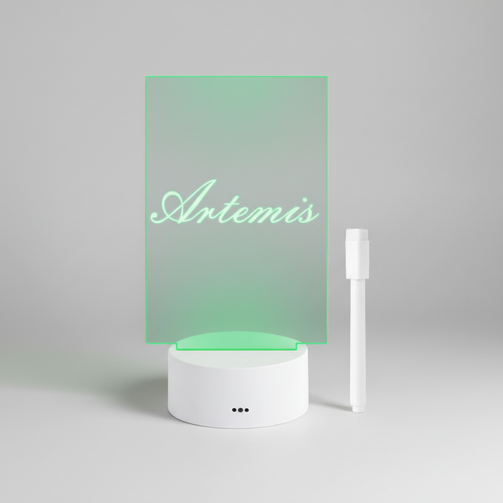 Acrylic Memo Board - Clear Transparent Design