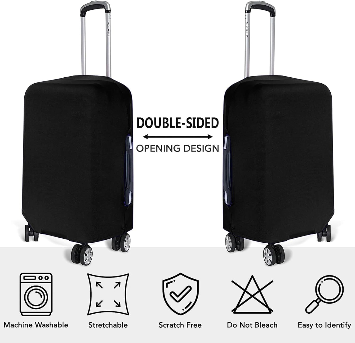 LuggageShield | 3-Piece Flexible Travel Suitcase Cover Set