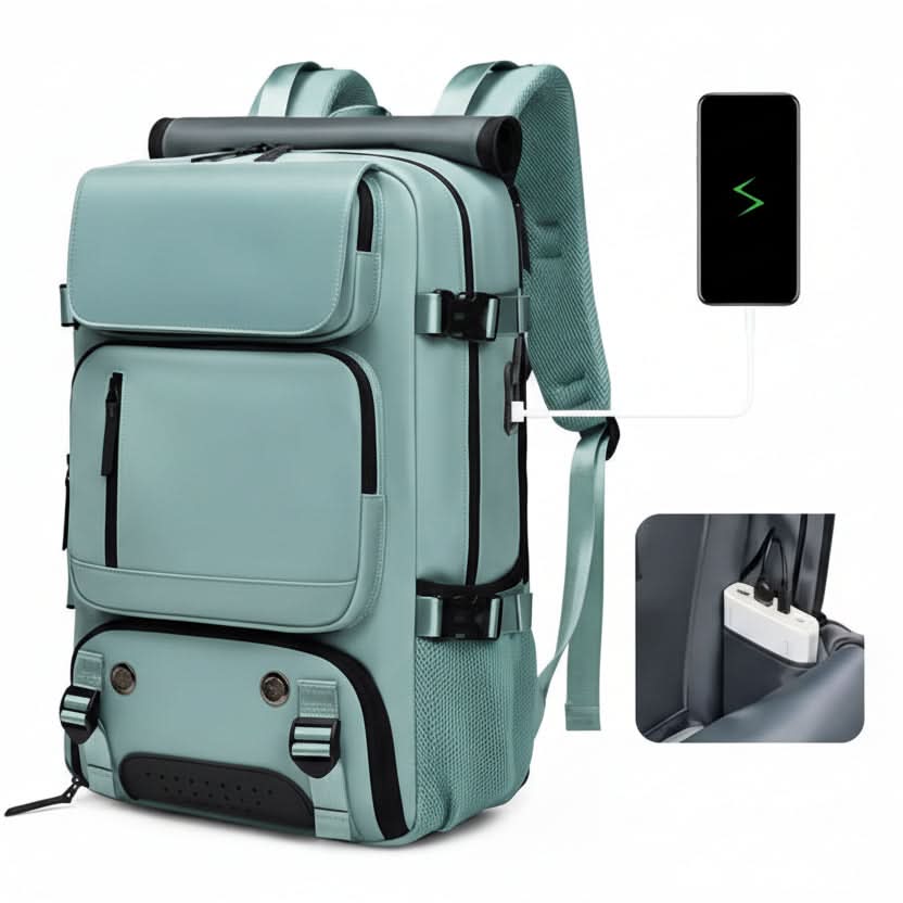 ExplorerPro – Spacious Waterproof Backpack with USB Port