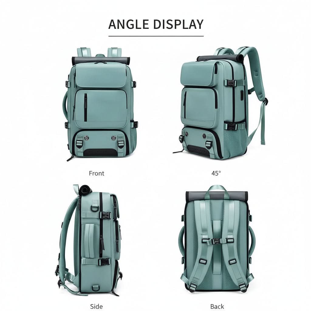 ExplorerPro – Spacious Waterproof Backpack with USB Port