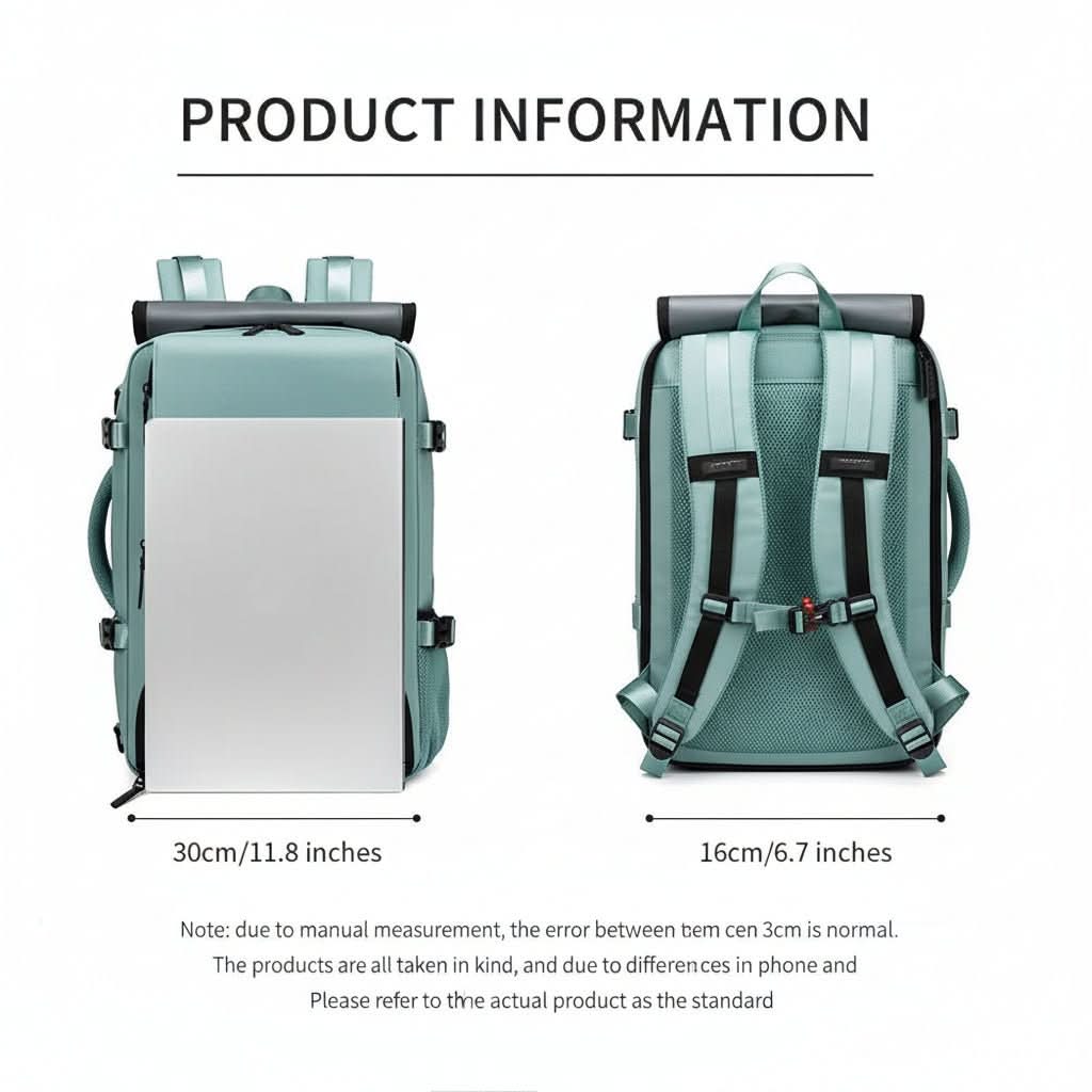 ExplorerPro – Spacious Waterproof Backpack with USB Port