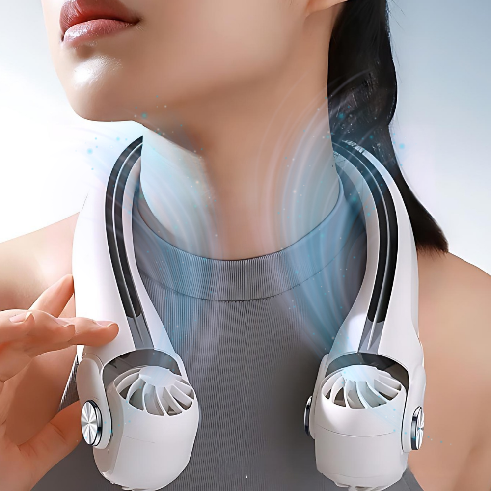 CoolComfort | Wearable Neck Fan with Twin Airflow Heads