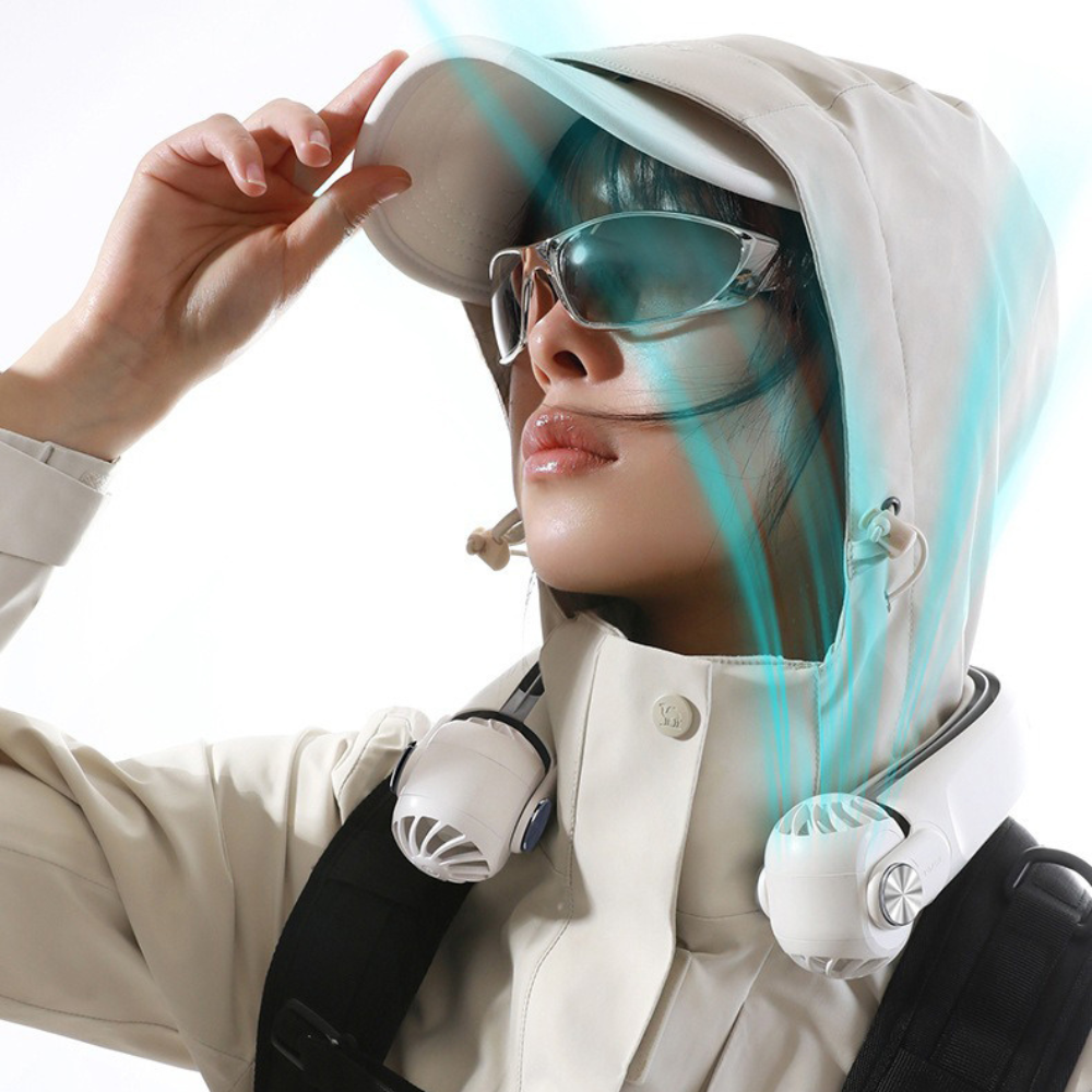 CoolComfort | Wearable Neck Fan with Twin Airflow Heads