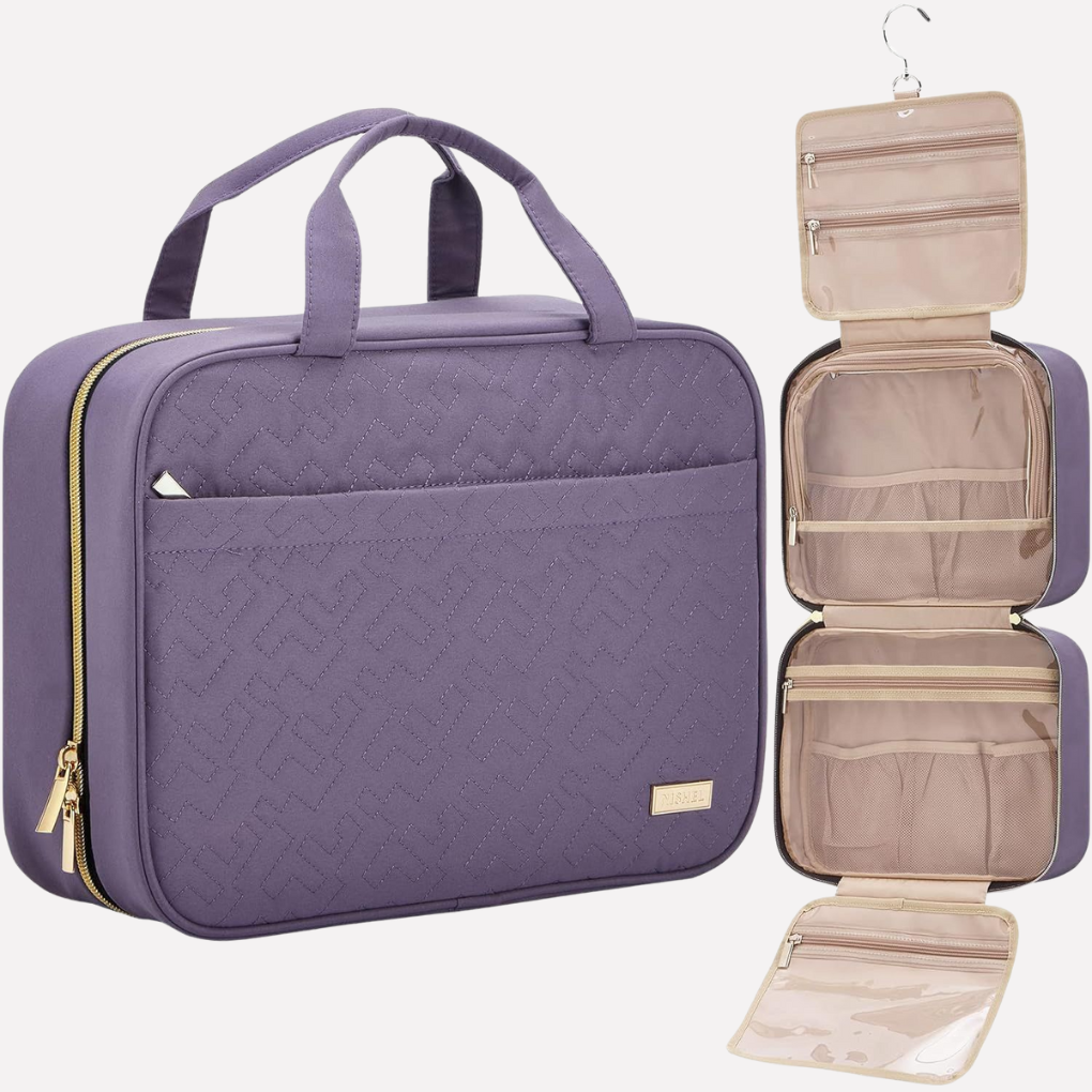 Portable Toiletry Organizer with Multiple Pockets for Travel