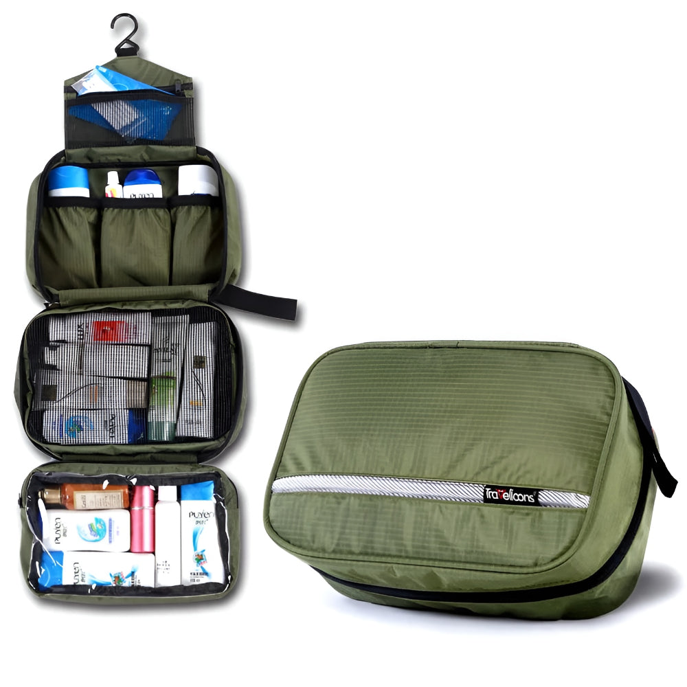 Compact Travel Toiletry Organizer with Waterproof Feature