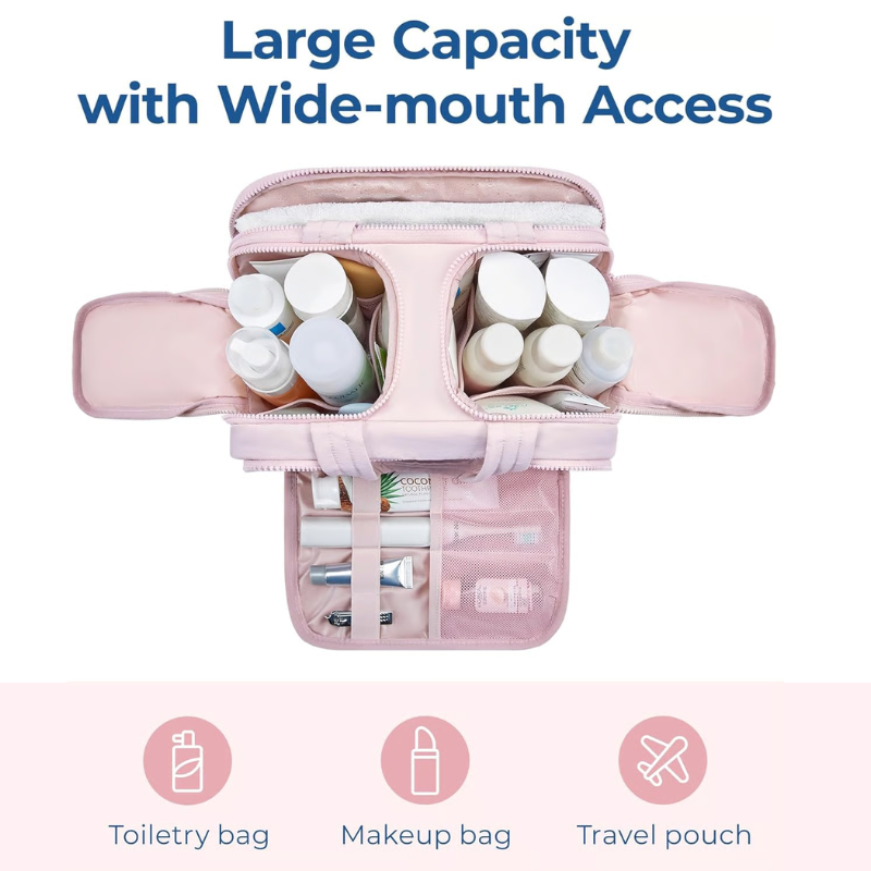 Chic Travel Toiletry Kit for Women with Waterproof Protection