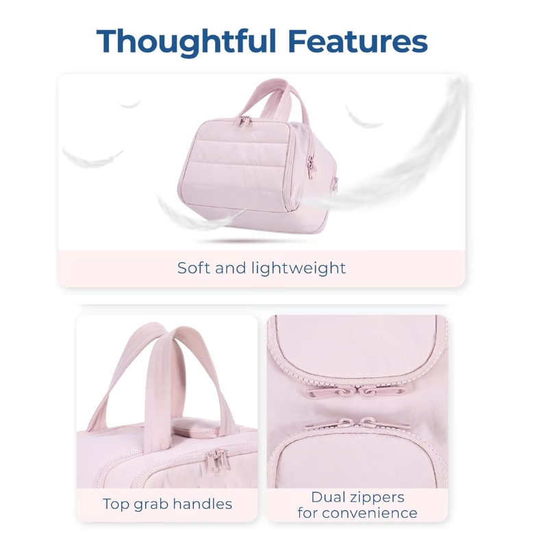 Chic Travel Toiletry Kit for Women with Waterproof Protection