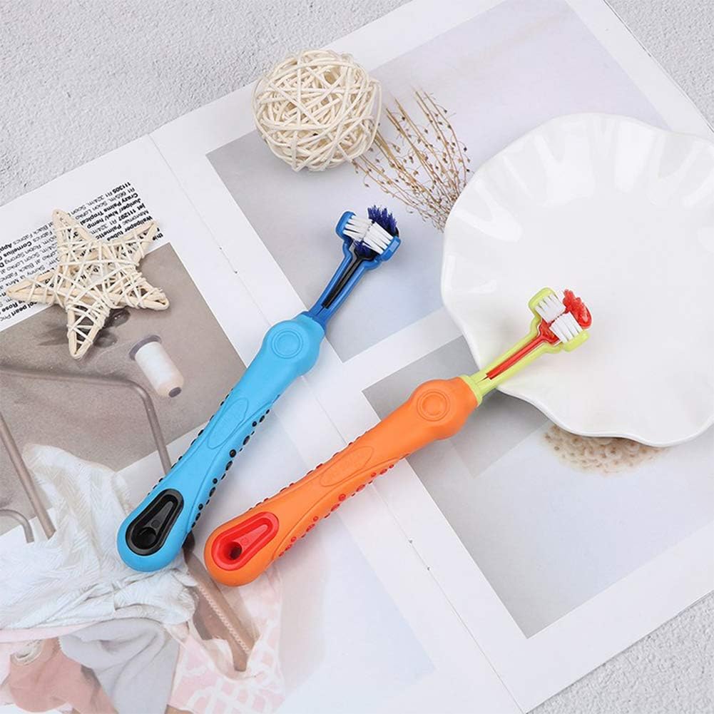 3-Sided Pet Dental Brush Set | Tartar Control & Fresh Breath