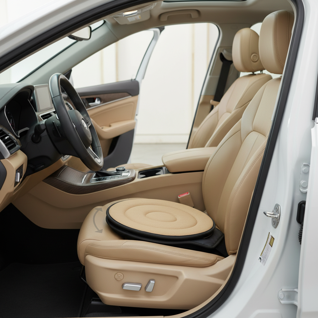 ComfortGlide | 360° Swivel Seat Cushion with Supportive Foam