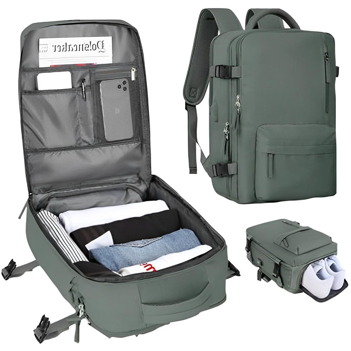 Versatile Women's Adventure Backpack with USB Charging