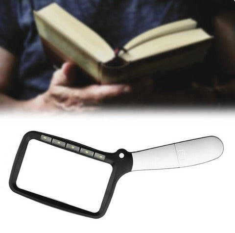 Compact LED Illuminated Reading Magnifier