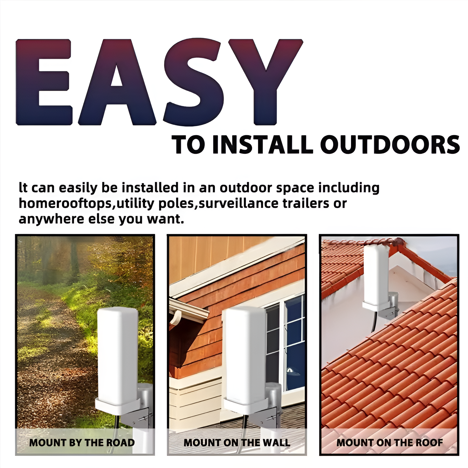 High-Performance Outdoor Antenna | 460-Mile Range & 360° Coverage