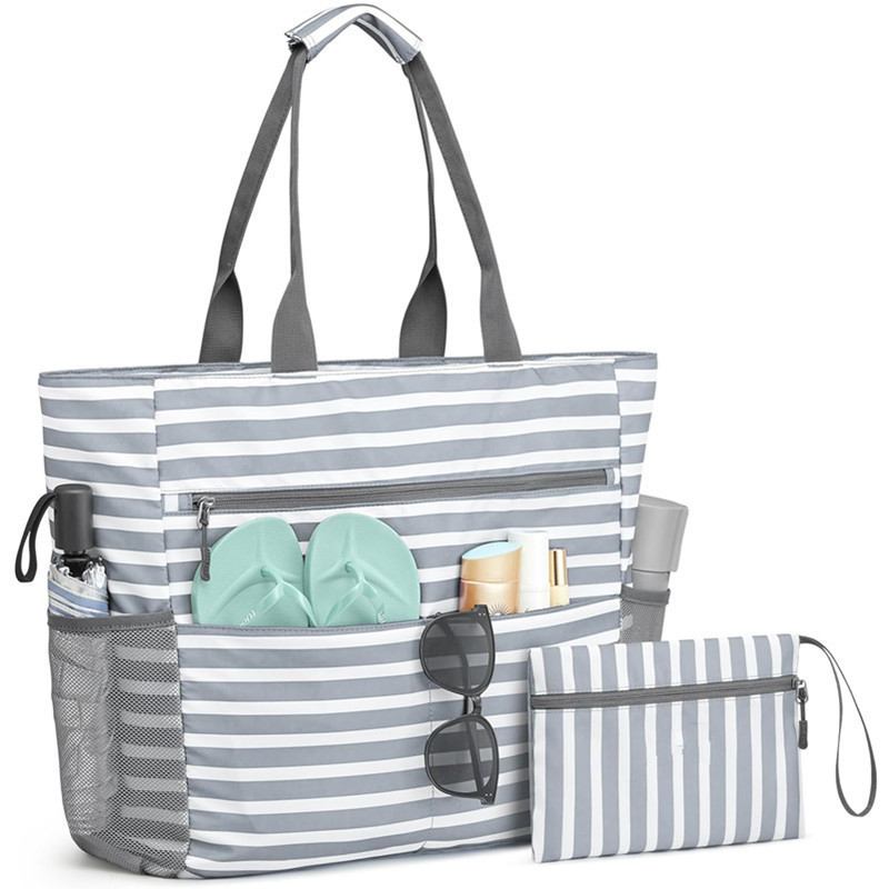 Versatile Waterproof Tote with 13 Organizational Pockets