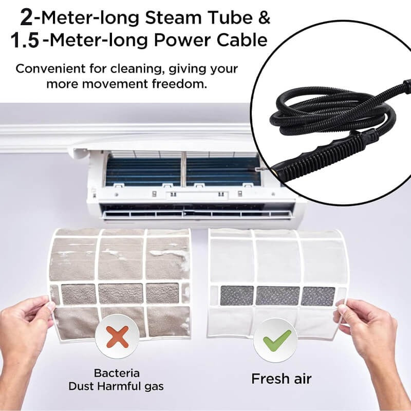 Powerful Steam Cleaner | 2500W with Customizable Steam Output
