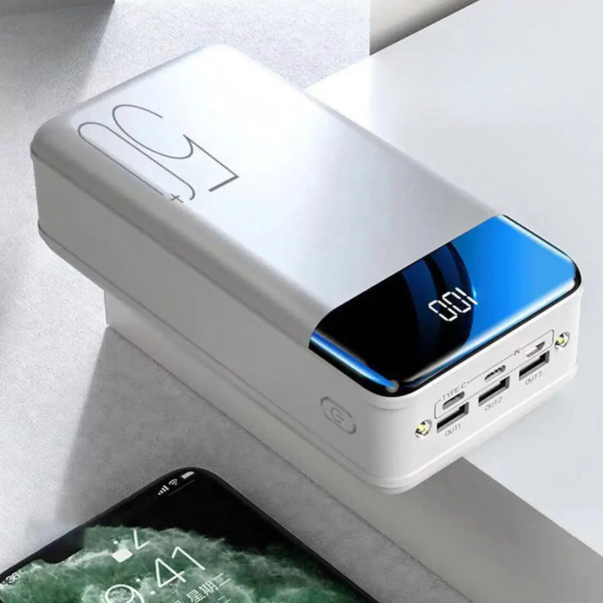 Massive 50,000mAh Portable Charger with Quick Charge Capability