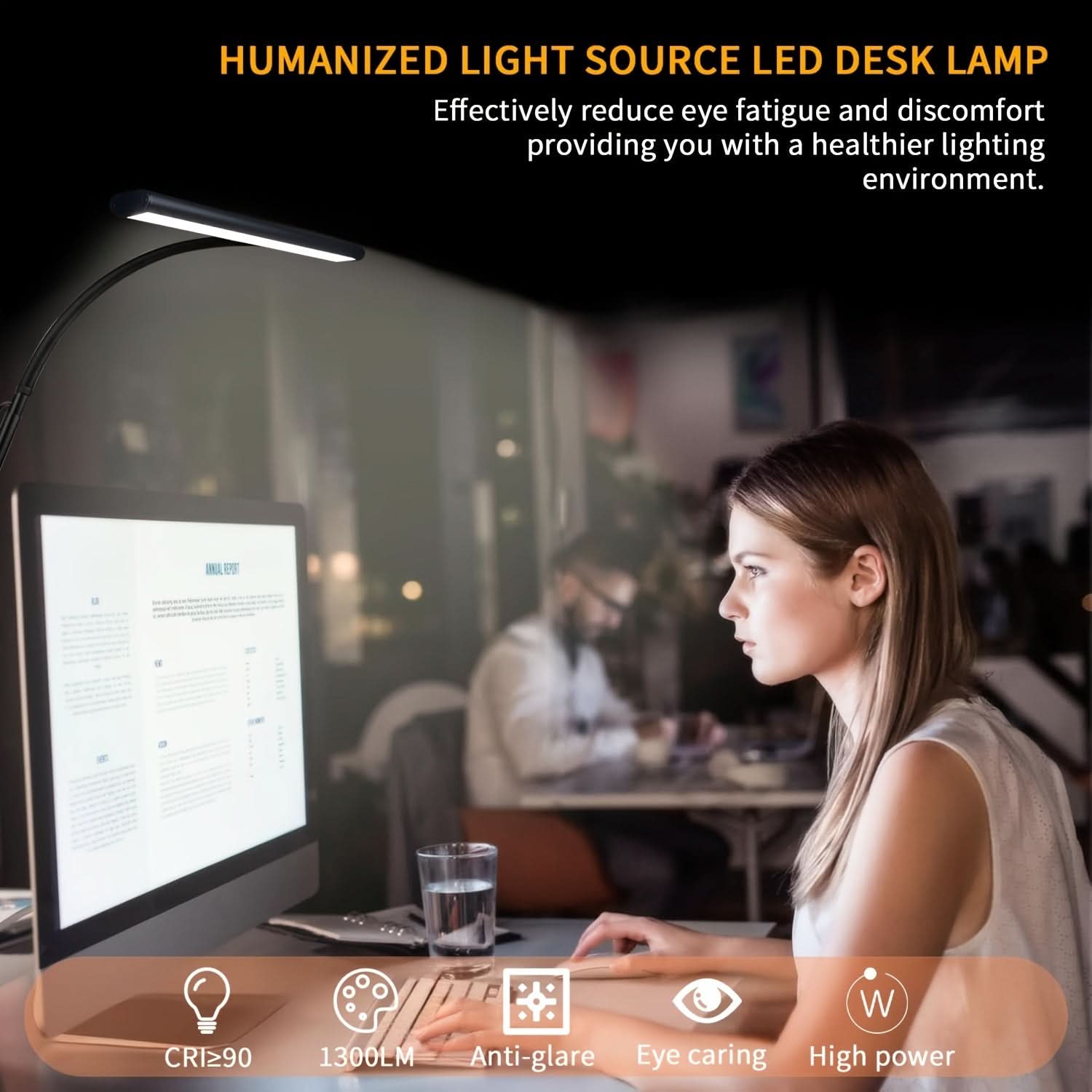 Versatile LED Desk Lamp with Adjustable Lighting Options
