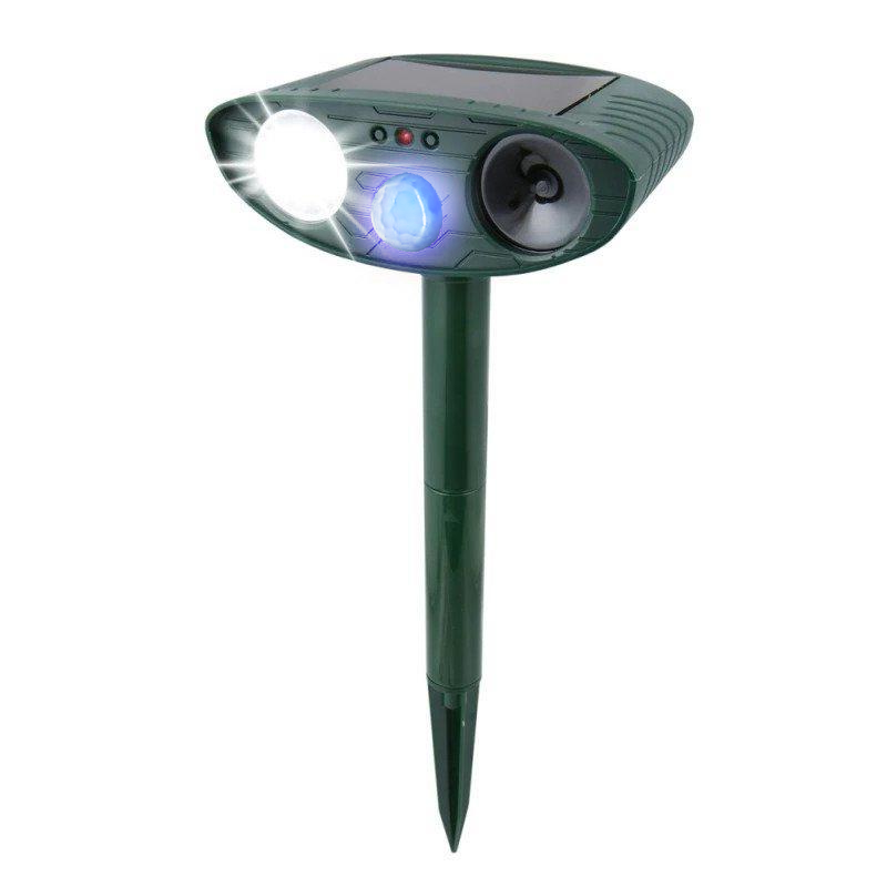 Eco-Friendly Solar-Powered Rabbit Deterrent with Flashing Light