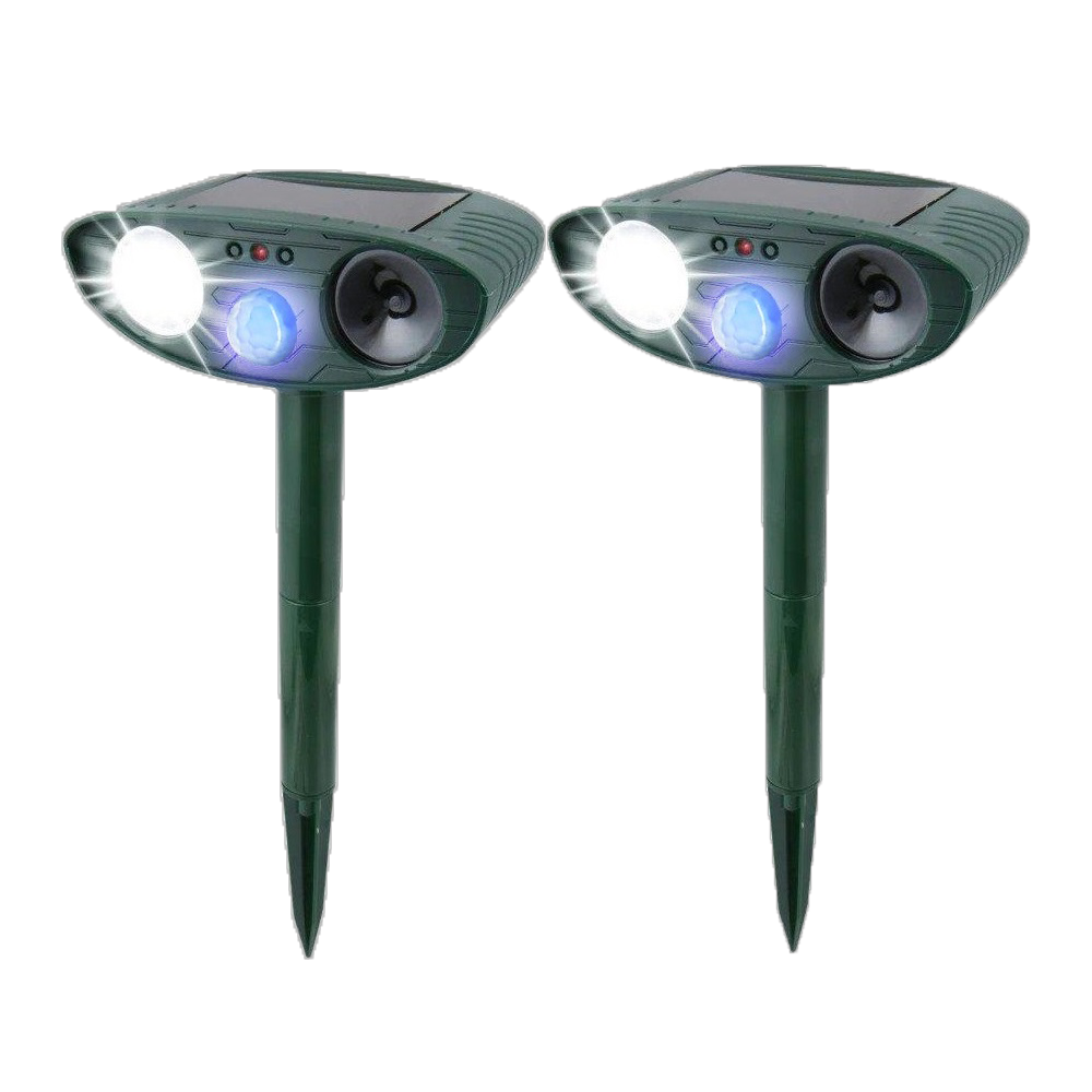 Eco-Friendly Solar-Powered Rabbit Deterrent with Flashing Light