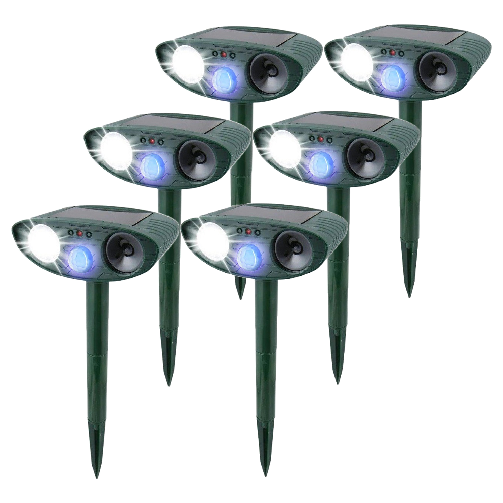 Eco-Friendly Solar-Powered Rabbit Deterrent with Flashing Light