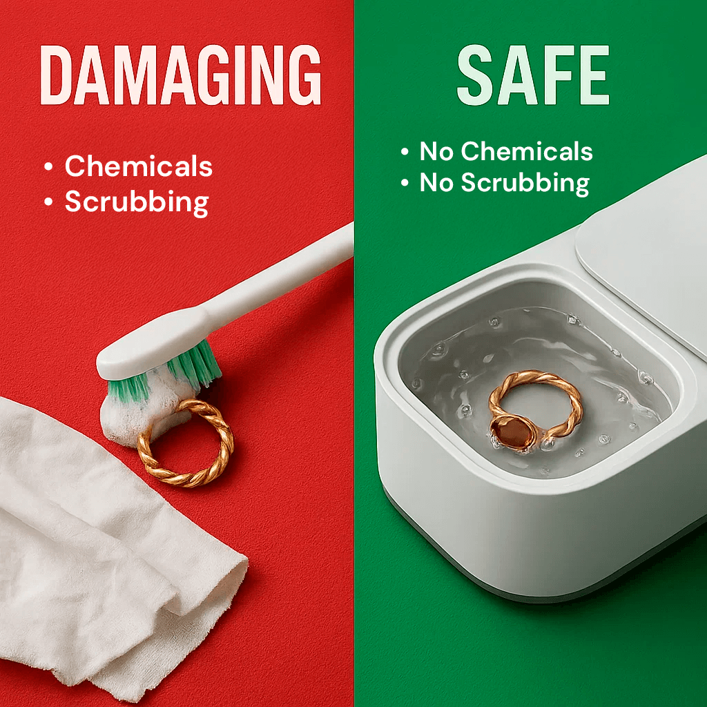 Effortless Ultrasonic Cleaner for Jewelry and Eyewear