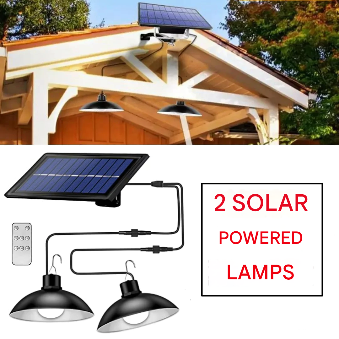 Set of Solar LED Lamps with Remote Control – Wireless Design