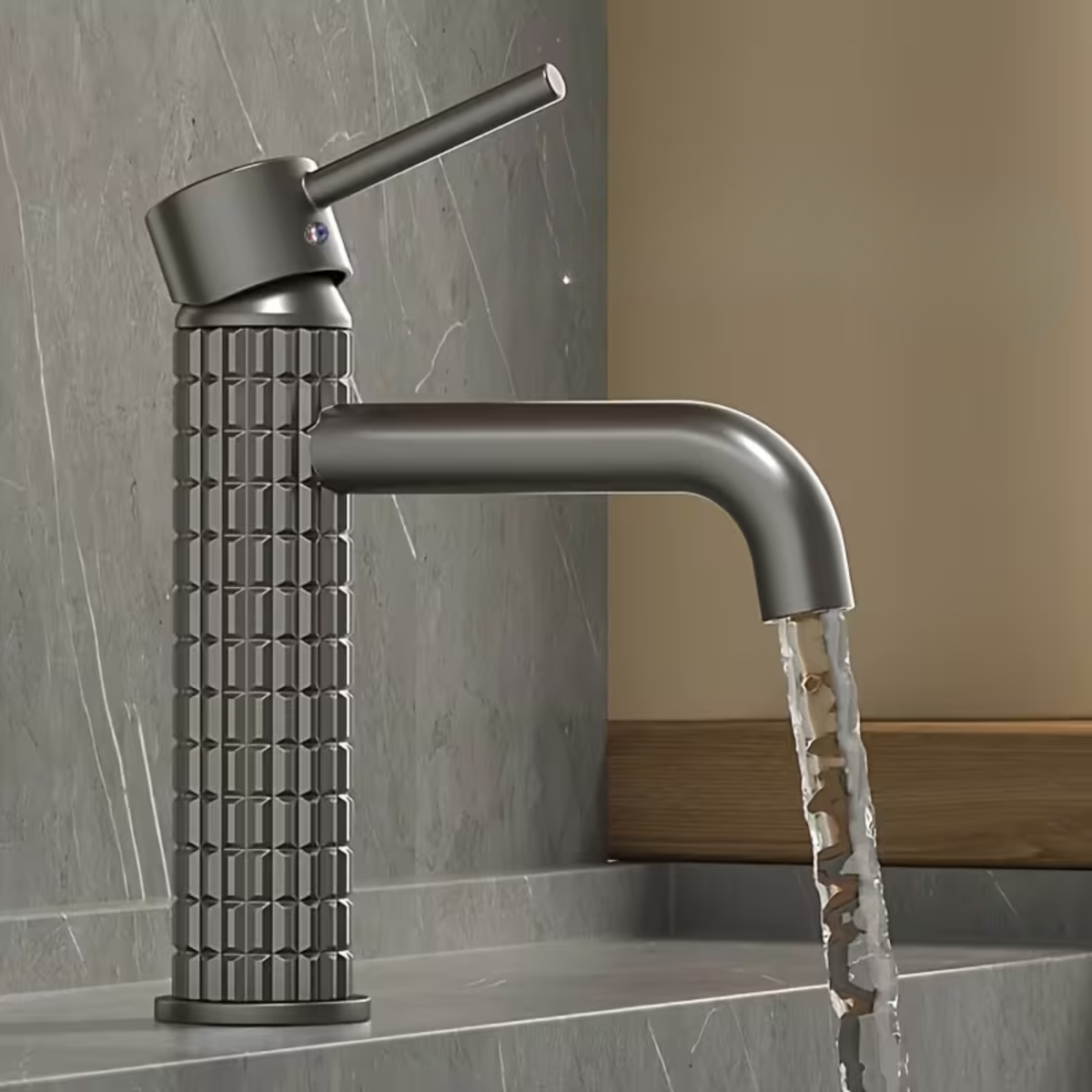Sophisticated Brass Basin Faucet with Dual Temperature Control