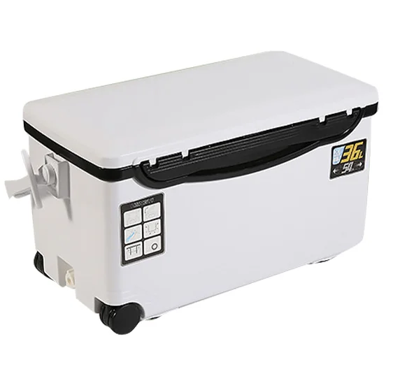 Cooler Box for Fishing with Air Vents and Extended Cold Retention
