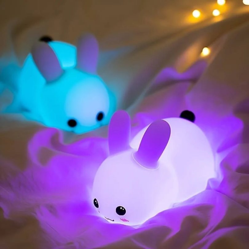 Children's Night Light for Relaxation - Snuggle Bunny Design