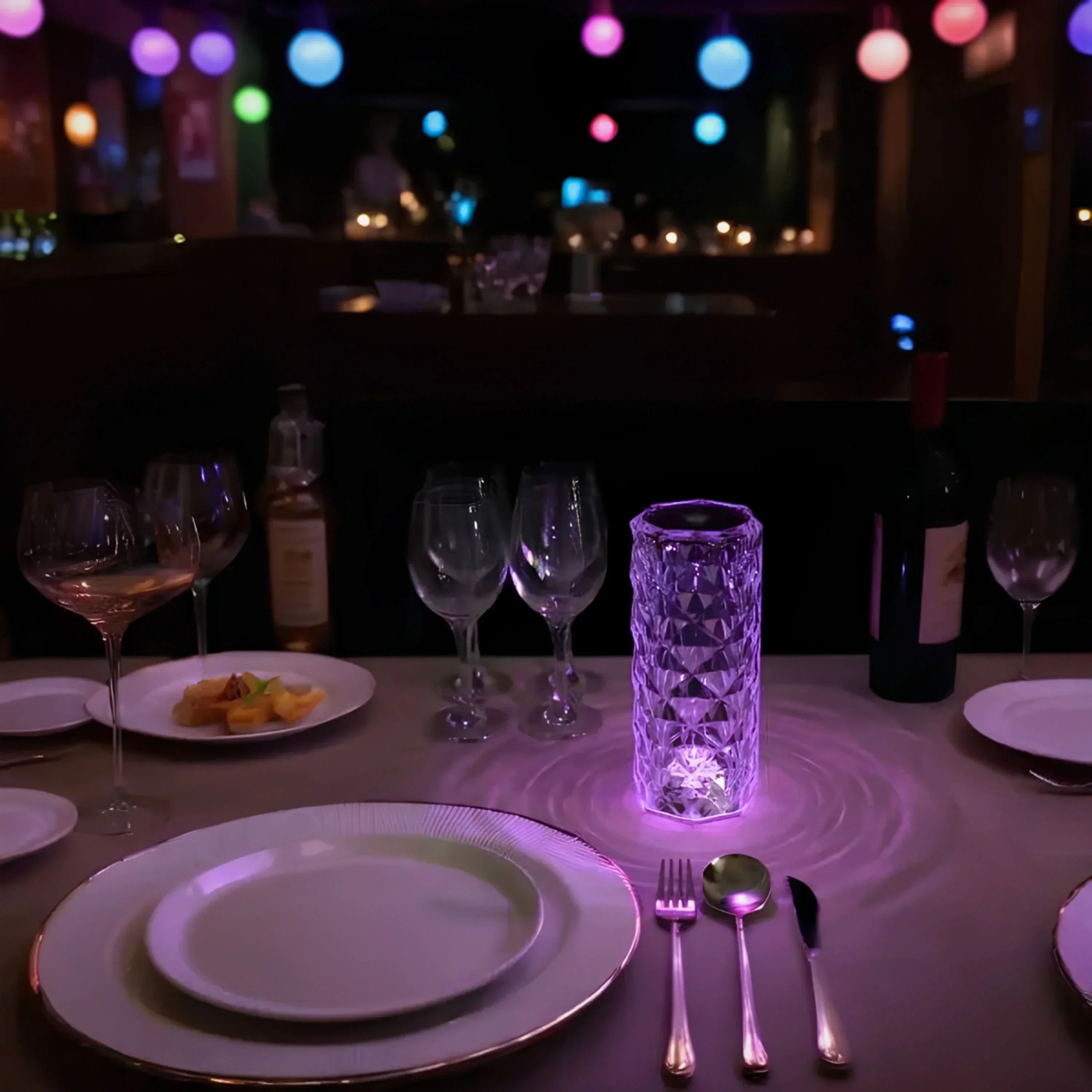 Touch-Controlled Crystal Night Lamp - Aurora Design