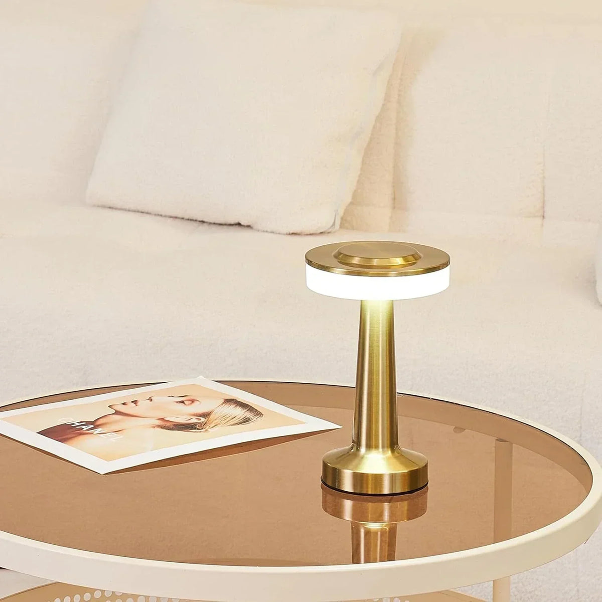 Vintage Style Cordless Table Lamp - Retro Design