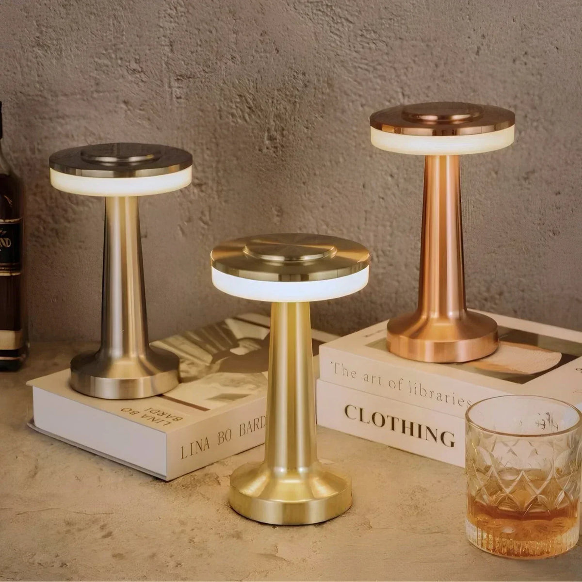 Vintage Style Cordless Table Lamp - Retro Design