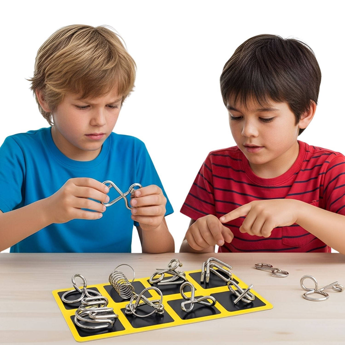 Mind Bender Metal Brain Teasers Set