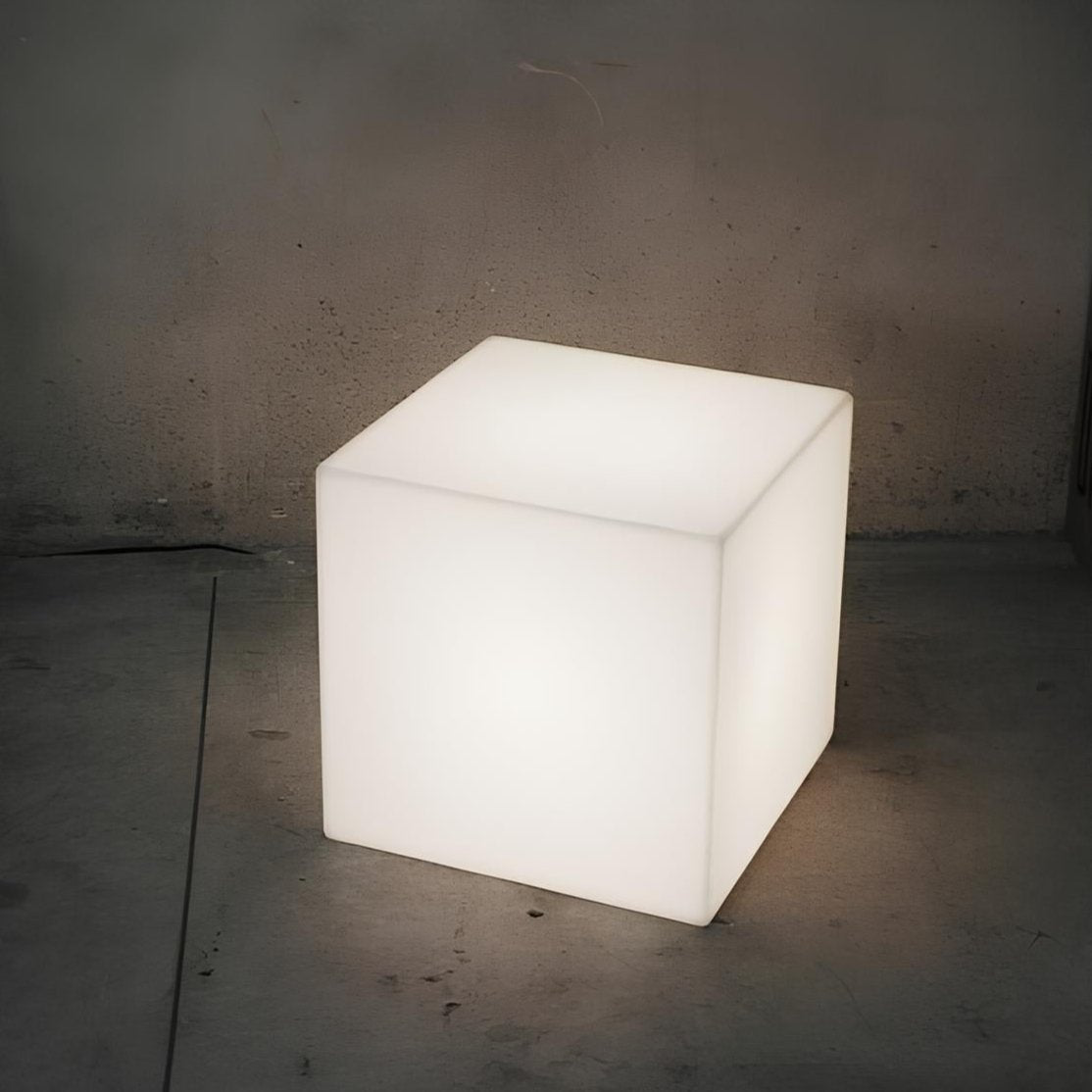 Illuminated Cube Planter - Garden Lighting