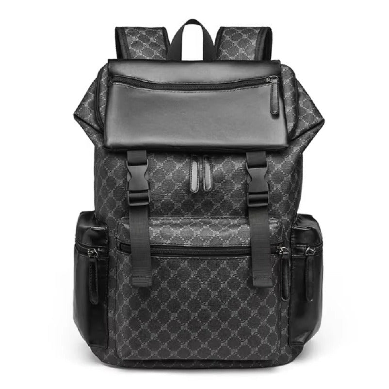 Sophisticated Leather Laptop Backpack with Comfort Straps