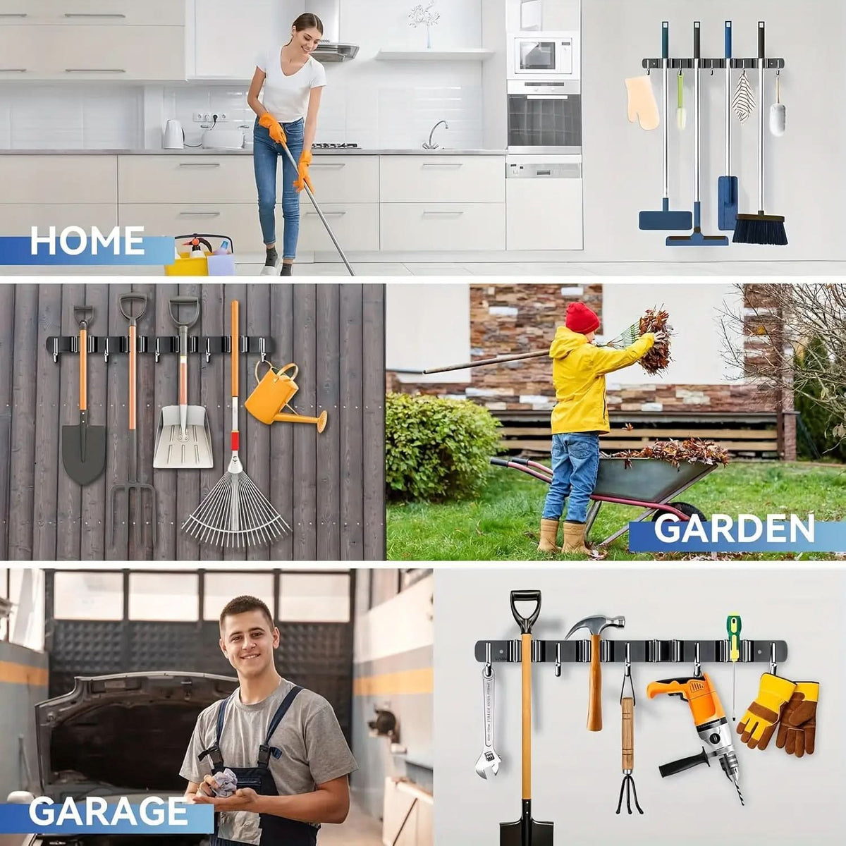 MaxiStore - Heavy-Duty Wall-Mounted Organizer for Tools