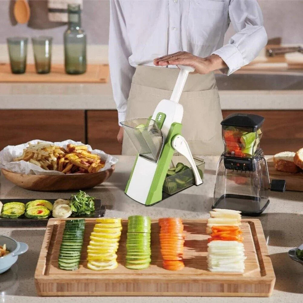 All-in-One Manual Vegetable Slicer & Grater