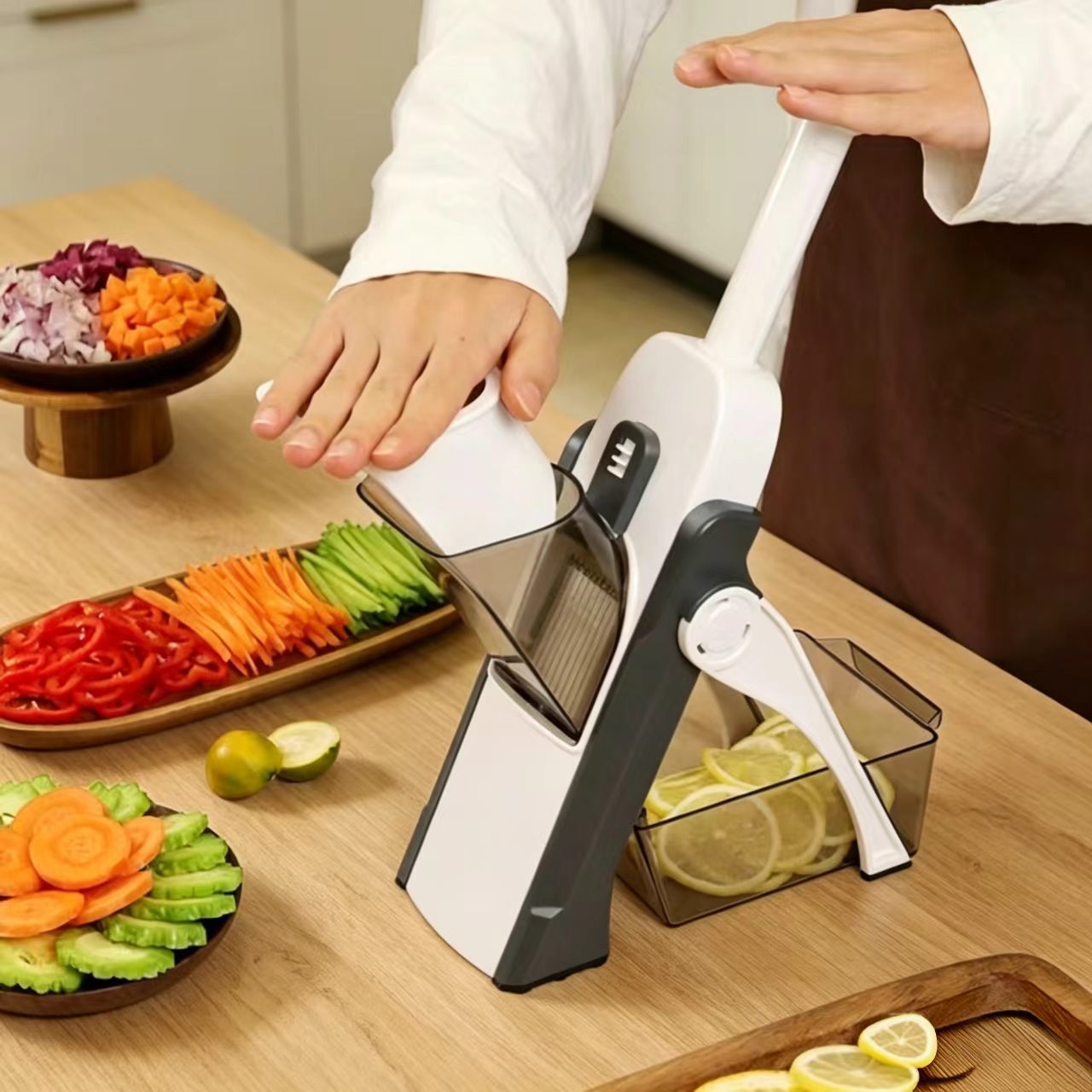 All-in-One Manual Vegetable Slicer & Grater
