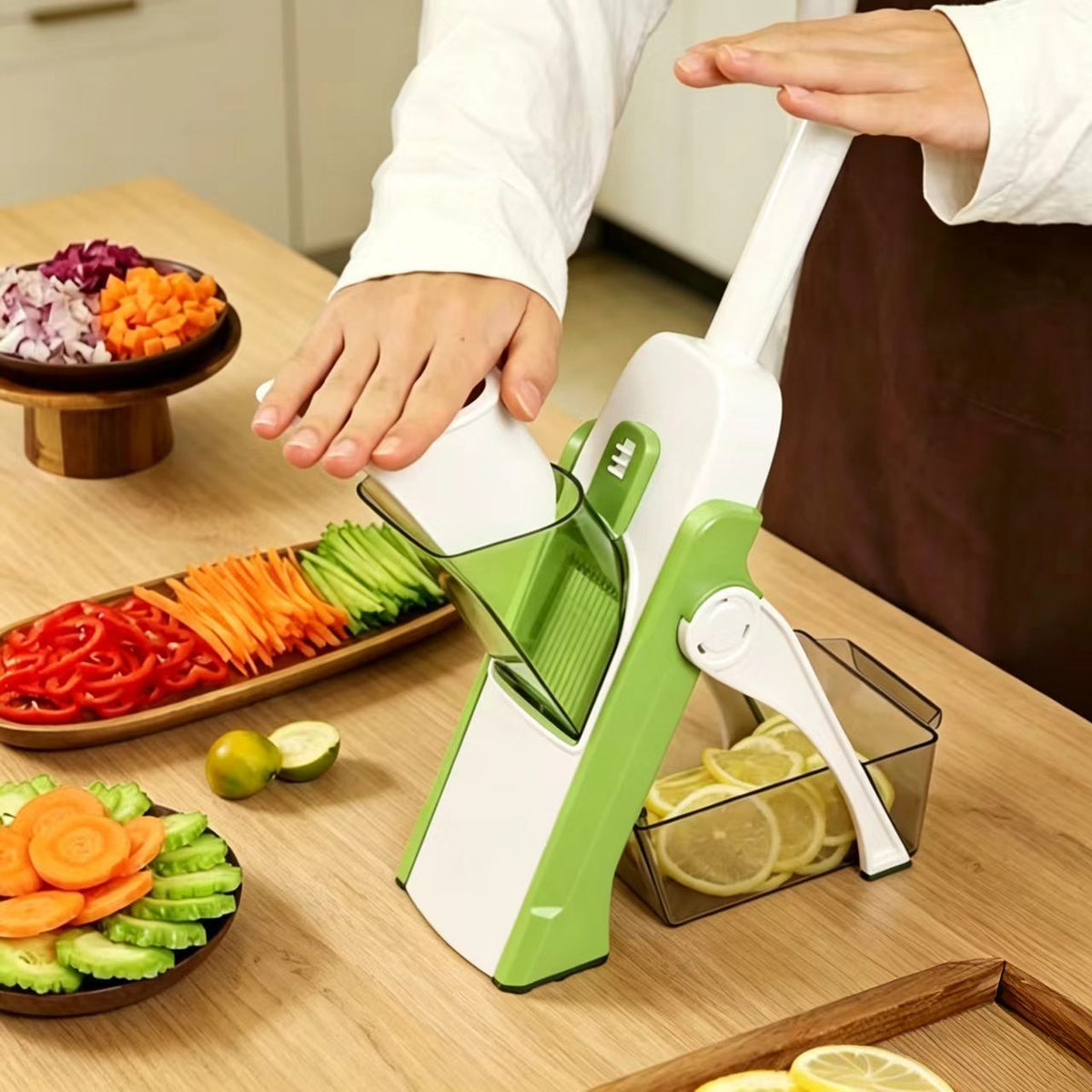 All-in-One Manual Vegetable Slicer & Grater