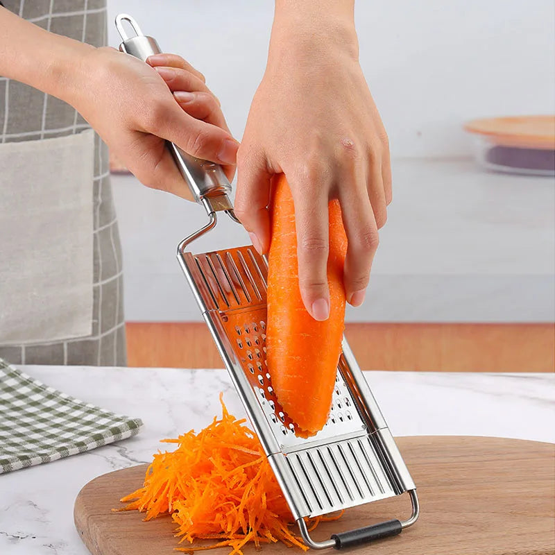 Versatile Manual Vegetable Cutter with 4 Blade Options