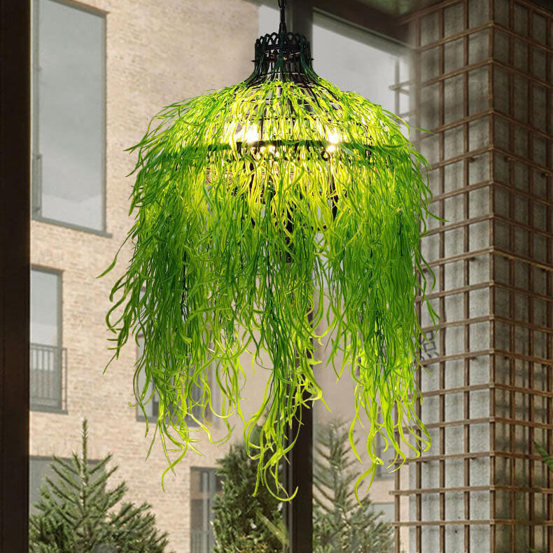 LushAura | Elegant 3-Light Nature-Inspired Chandelier