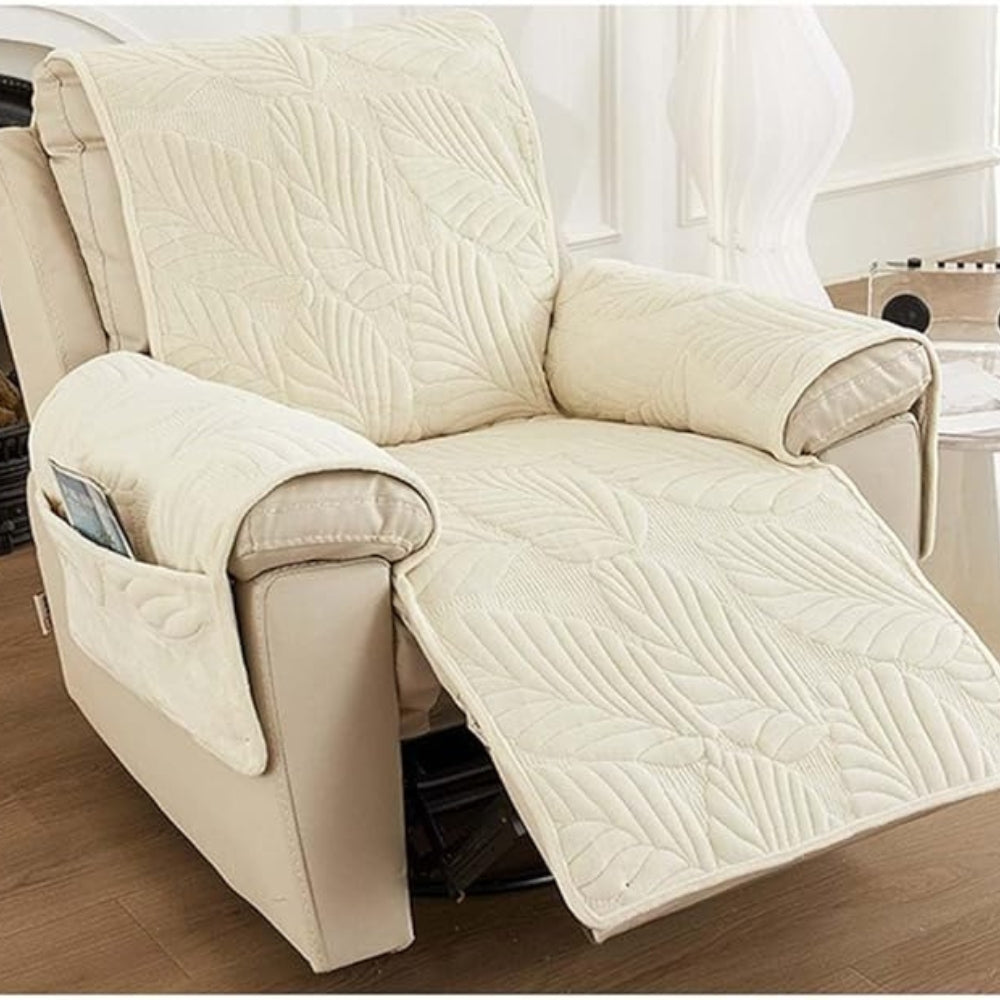 Leafy Comfort Recliner Protector – Universal Fit & Non-Slip