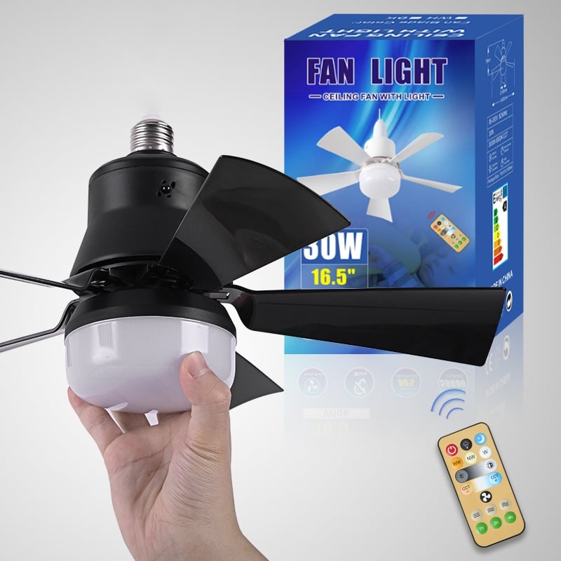 Smart Ceiling Fan with Integrated Lights & Remote Control