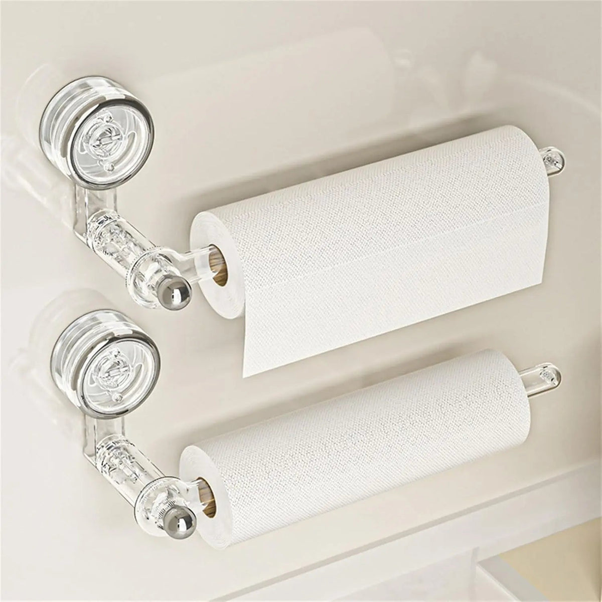 Smart Space-Saving Kitchen Roll Organizer with Suction Grip