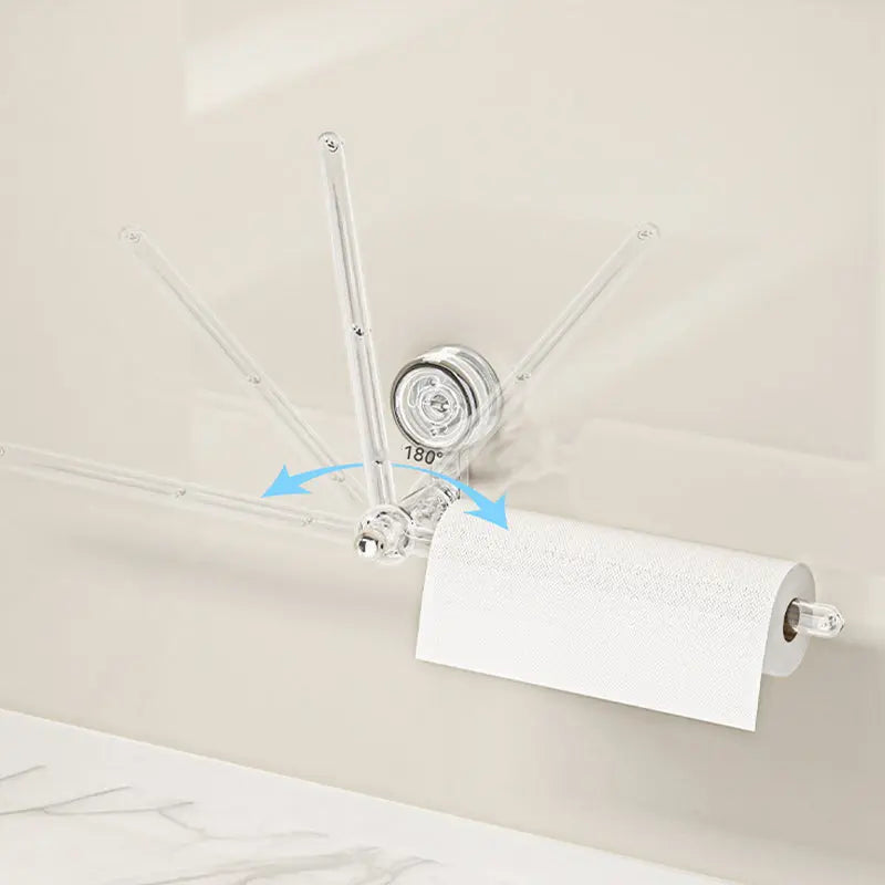 Smart Space-Saving Kitchen Roll Organizer with Suction Grip