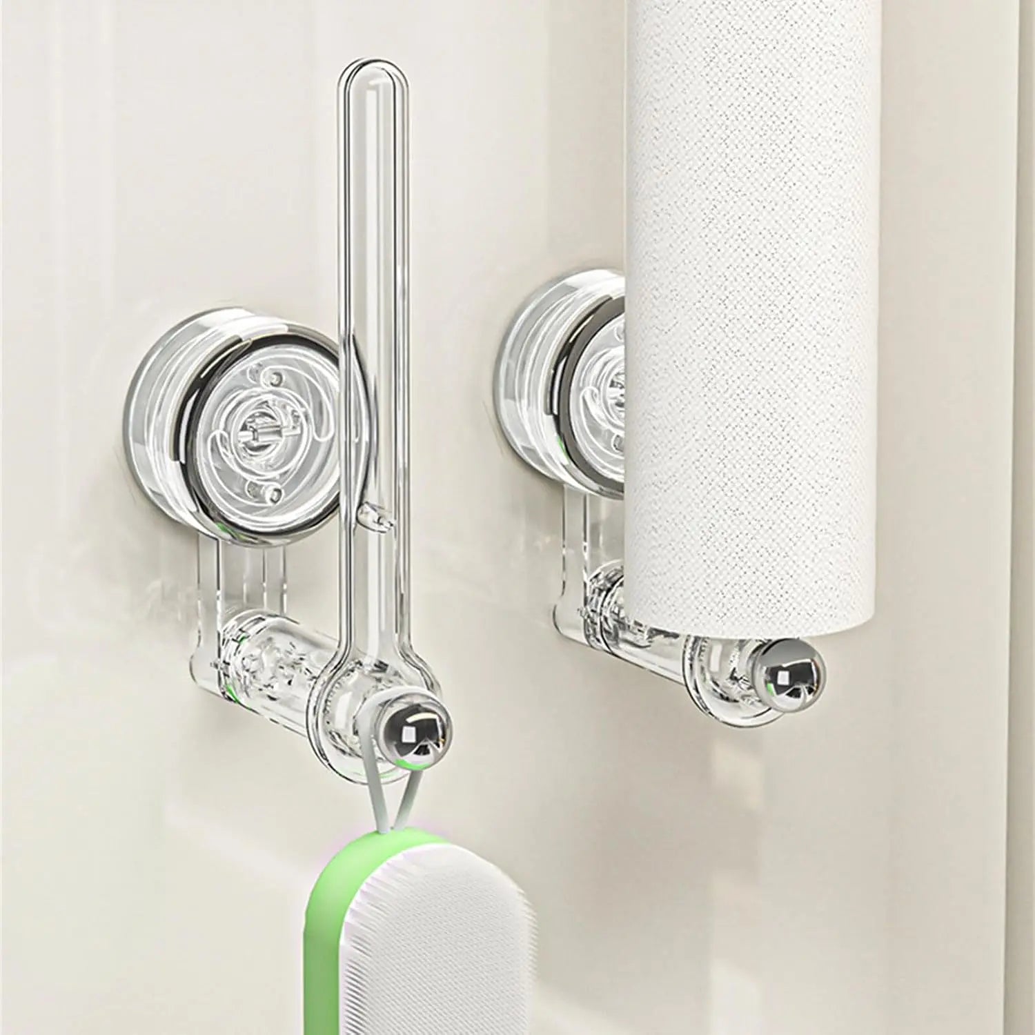 Smart Space-Saving Kitchen Roll Organizer with Suction Grip