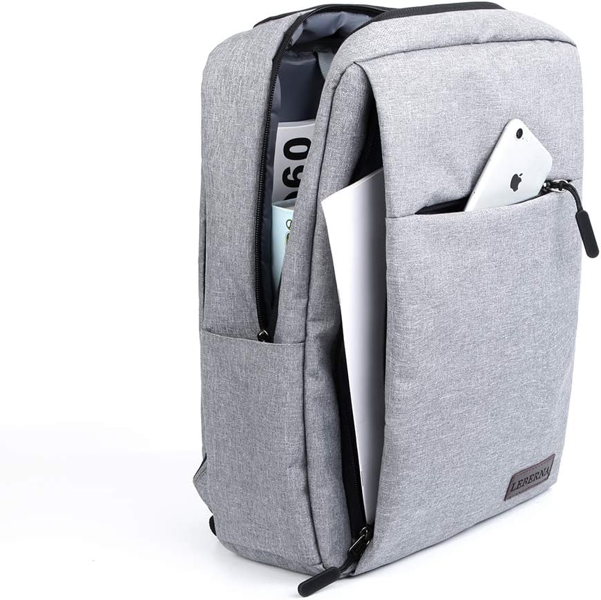 Sleek Everyday Laptop Backpack with USB Port and Water-Resistant Design