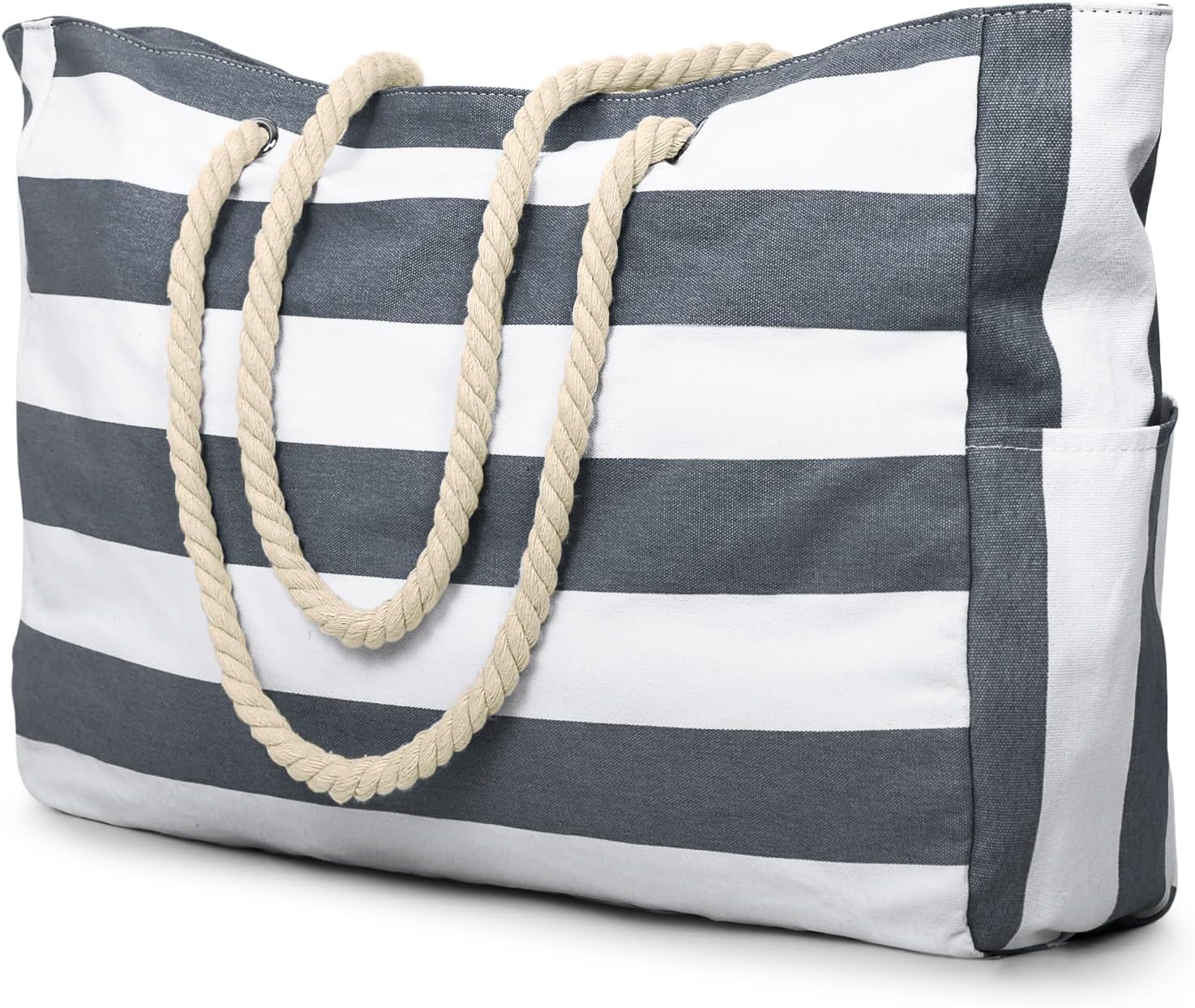 All-Purpose Water-Resistant Tote with Secure Zippered Pocket