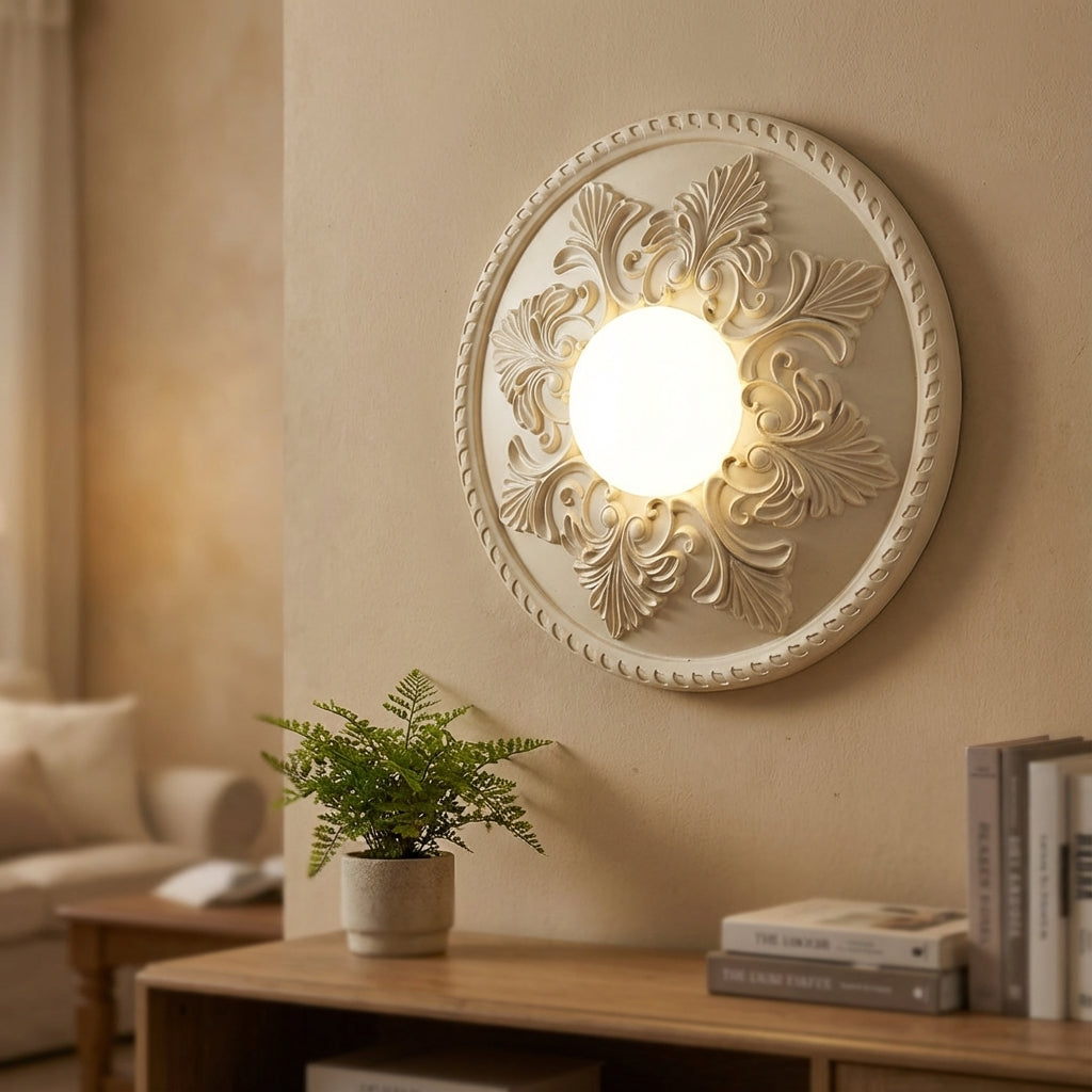 Ornate Wall-Mounted Sconce for Versatile Lighting